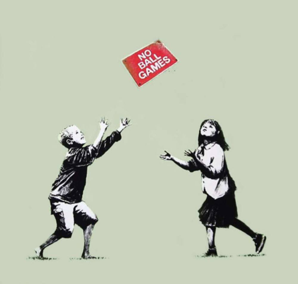 No Ball Games | Banksy No Ball Games